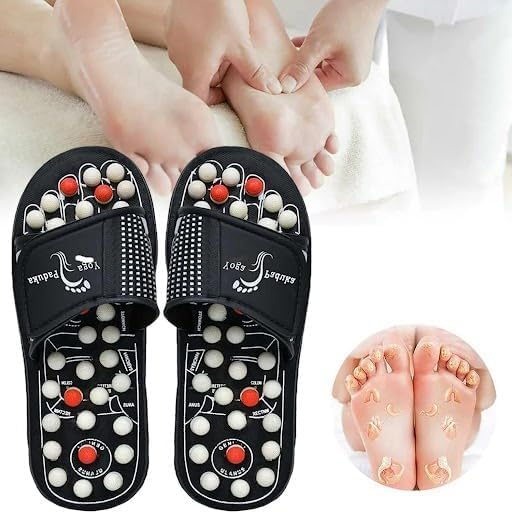 Message Slippers, Rotating Acupressure Foot Massager