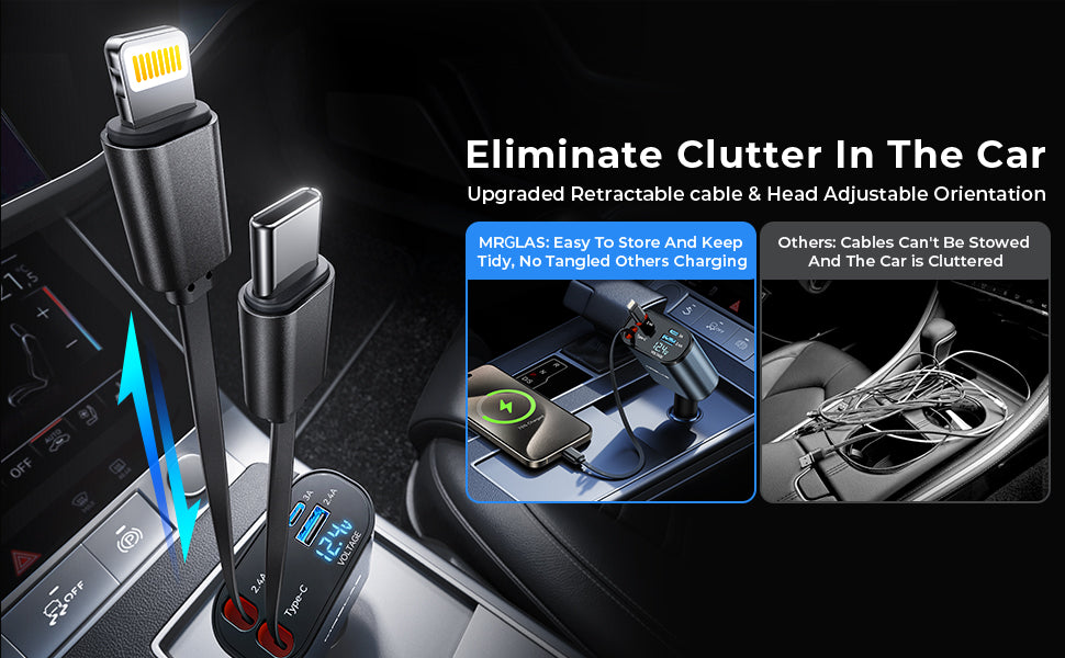 4 in 1 Retractable Charger